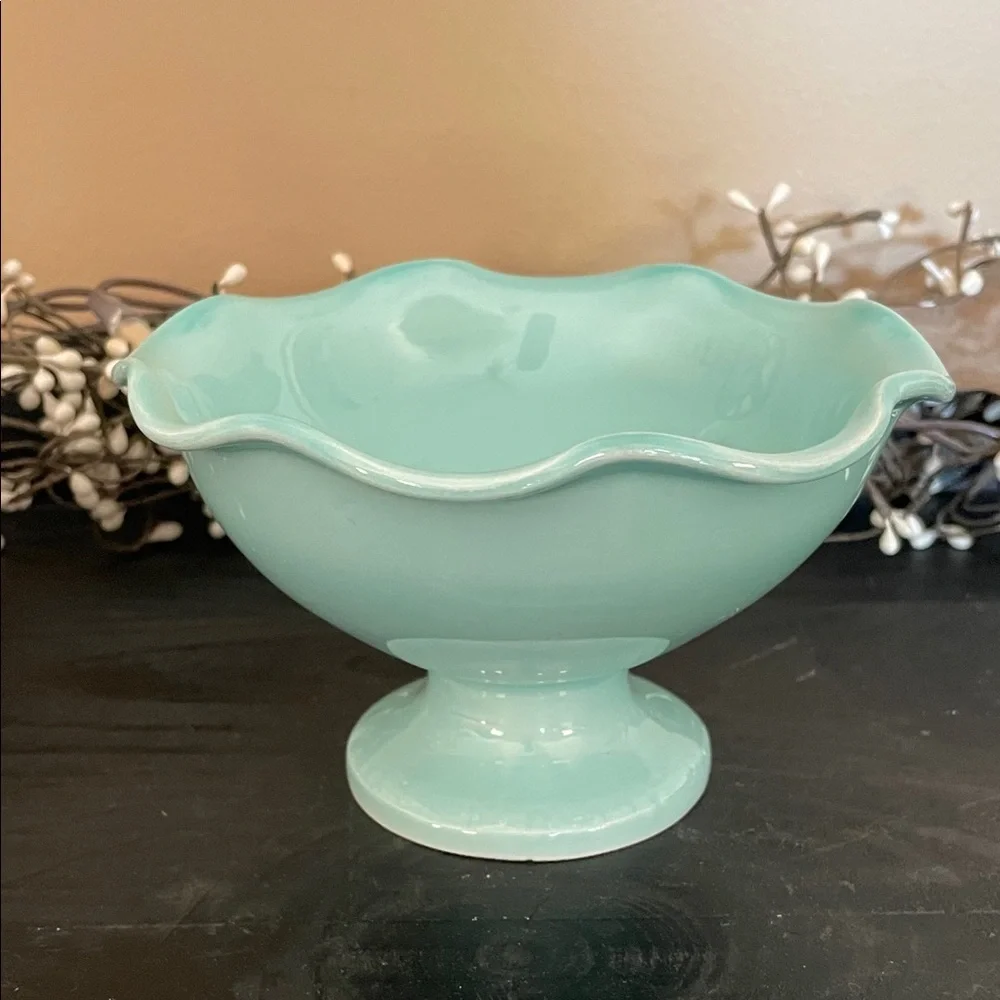 Williams Sonoma Aqua Candy Dish